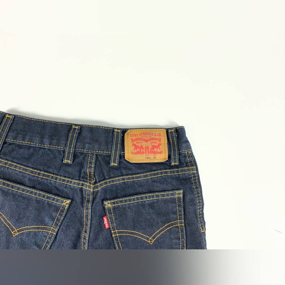 Levi's Dark Blue 6 Pocket Boys Carpenter Utility Denim Jean Shorts Size‎ 10 - Picture 4 of 10